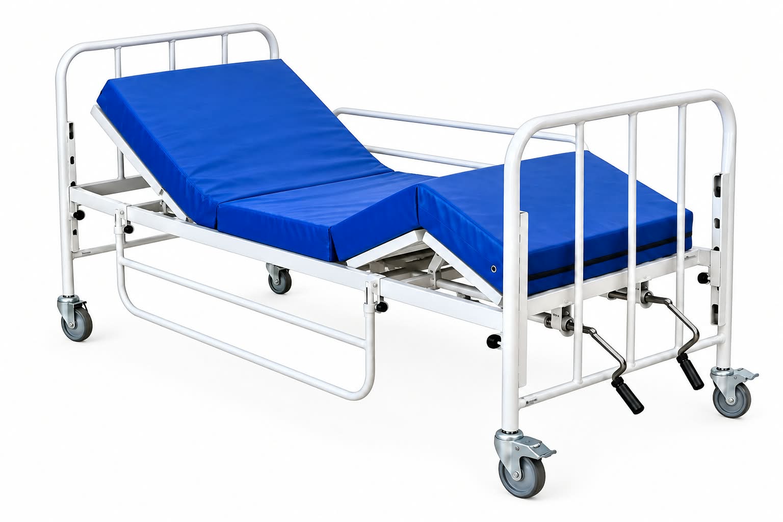 Cama Hospitalar Manual com 2 manivelas para até 140kg