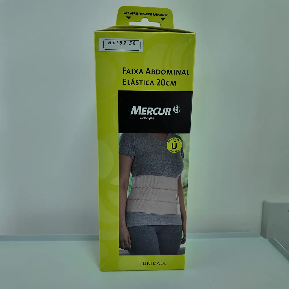 Faixa abdominal elástica 20cm