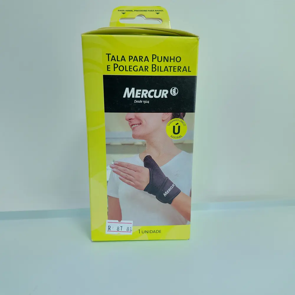 Tala para punho e polegar bilateral